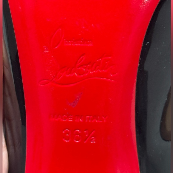 Christian Louboutin -Style PIGALLE FOLLIES 100MM NAPPA COLOR black-  size 36.5EU - Picture 9 of 10